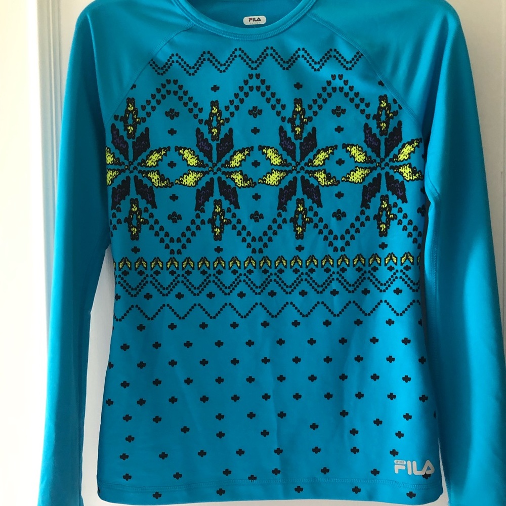 Fila Sport Womens Lg Sleeved Activewear Shirt Sz:S